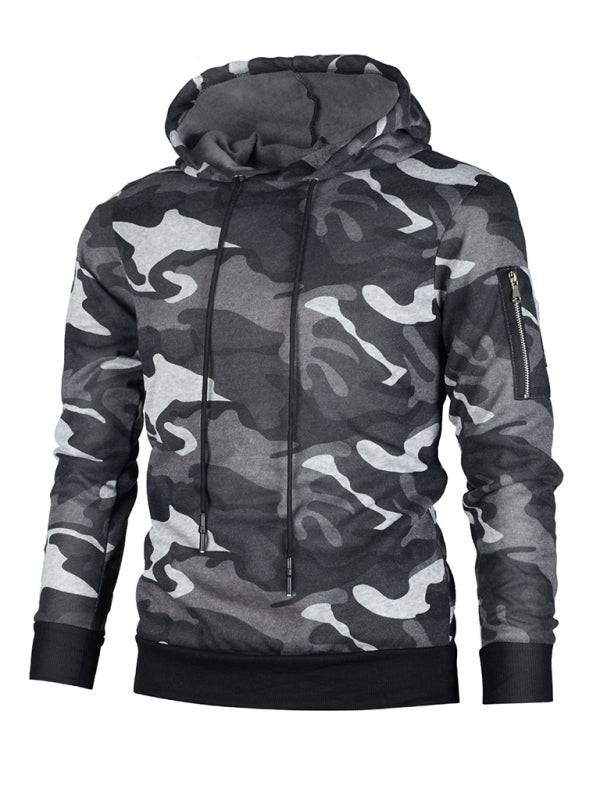 Men's Camouflage Long-Sleeve Hoodie in 2 Colors M-3XL - Wazzi's Wear