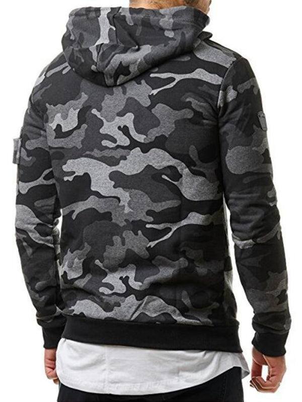 Men's Camouflage Long-Sleeve Hoodie in 2 Colors M-3XL - Wazzi's Wear