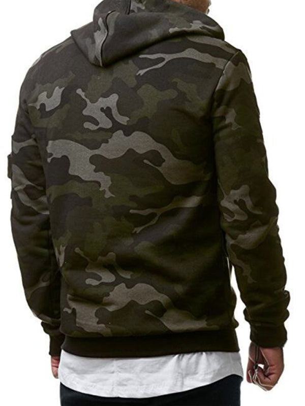 Men's Camouflage Long-Sleeve Hoodie in 2 Colors M-3XL - Wazzi's Wear