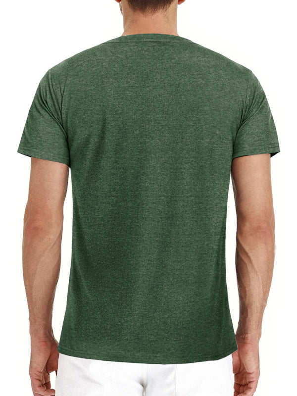 Men's Casual Short Sleeve T-Shirt in 6 Colors S-2XL - Wazzi's Wear