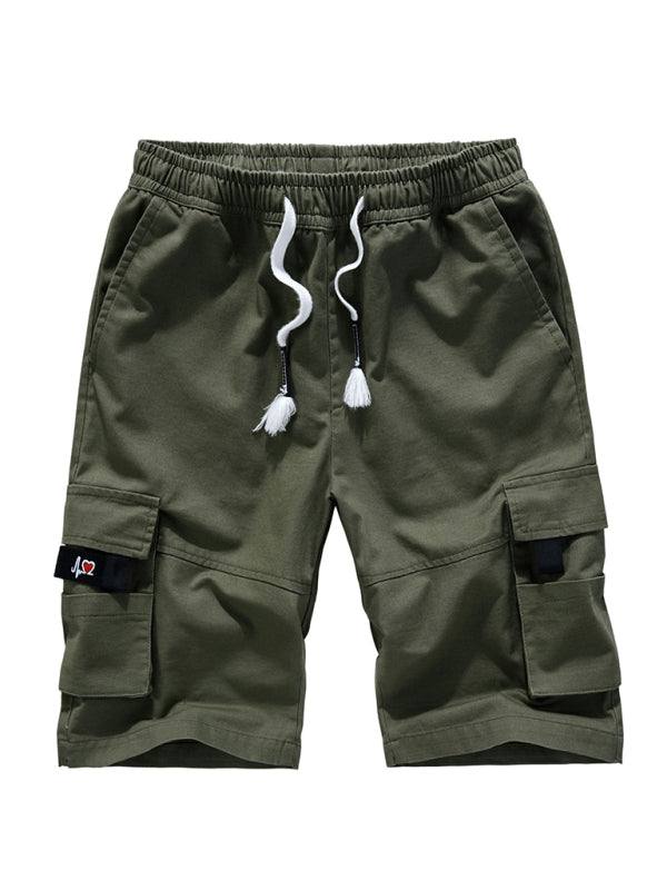 Men's Solid Color Cargo Shorts in 6 Colors Sizes 36-48 - Wazzi's Wear
