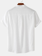 Load image into Gallery viewer, Men&#39;s Cotton Short Sleeve T-Shirt with Buttons in 7 Colors