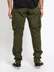 Men's Solid Color Multi-Pocket Cargo Pants in 5 Colors S-4XL - Wazzi's Wear