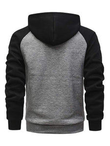 Men’s Colorblock Zippered Hoodie in 5 Colors M-3XL - Wazzi's Wear