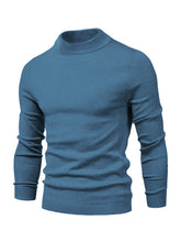 Load image into Gallery viewer, Men&#39;s Mid-Neck Long Sleeve Knit Sweater in 6 Colors S-XXL - Wazzi&#39;s Wear