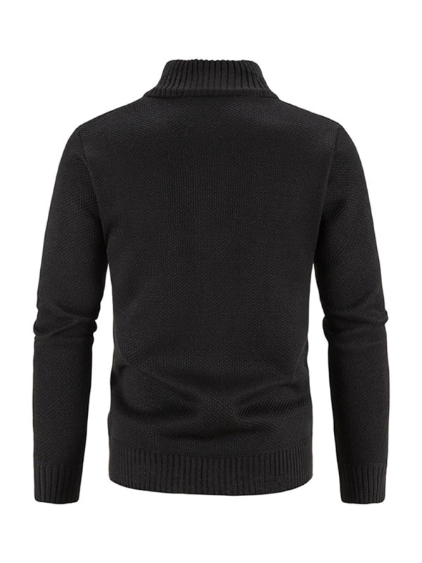 Men's Long Sleeve Knit Cardigan Jacket in 6 Colors M-4XL - Wazzi's Wear
