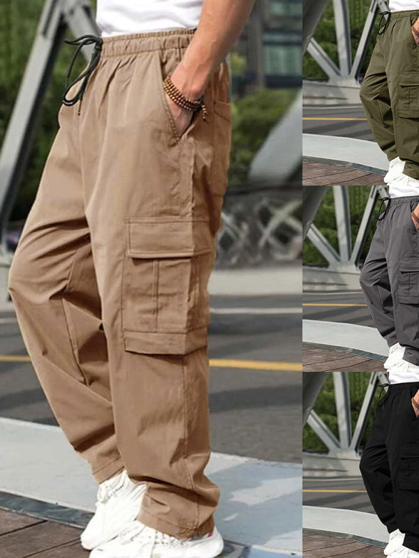 Men's loose straight casual trousers - Wazzi's Wear