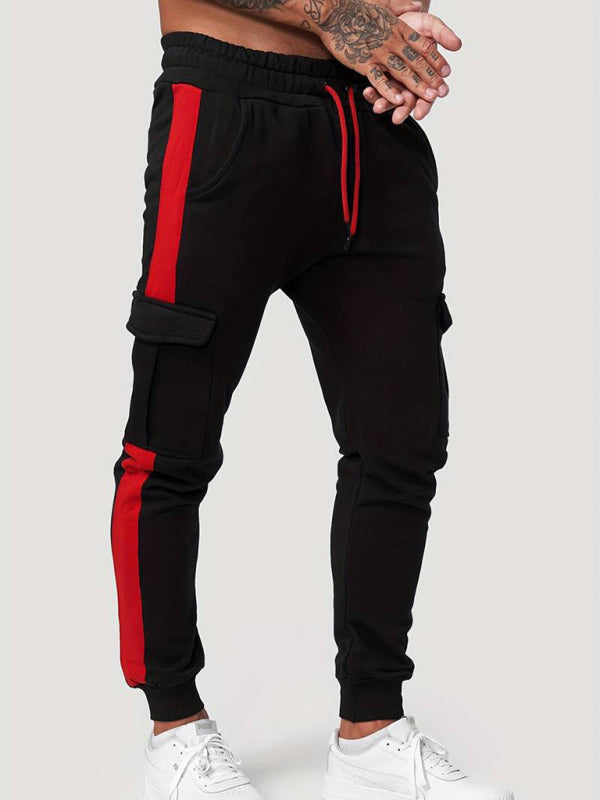Men's Athletic Multi-Pocket Cargo Sweatpants in 5 Colors S-3XL - Wazzi's Wear