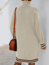 Load image into Gallery viewer, Women&#39;s Long Sleeve High Neck Knitted Dress in 3 Colors S-XL