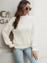 Load image into Gallery viewer, Women&#39;s Mock Neck Sweater with Balloon Sleeves in 3 Colors S-L - Wazzi&#39;s Wear