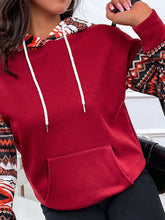 Load image into Gallery viewer, Women&#39;s Aztec Hooded Pullover Sweatshirt with Kangaroo Pocket S-XL - Wazzi&#39;s Wear