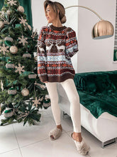 Load image into Gallery viewer, Women&#39;s Christmas Crew Neck Long Sleeve Sweater in 3 Colors S-XL - Wazzi&#39;s Wear