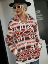 Load image into Gallery viewer, Women&#39;s Aztec Fleece Zip-Up Hooded Sweater with Pockets S-XL - Wazzi&#39;s Wear