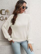 Load image into Gallery viewer, Women&#39;s Mock Neck Long Sleeve Sweater in 3 Colors S-L
