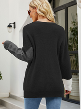 Load image into Gallery viewer, Women’s Triangle Block Knit Sweater S-XL