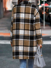 Load image into Gallery viewer, Women’s Button Front Long Sleeve Plaid Coat in 2 Colors - Wazzi&#39;s Wear