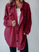 Load image into Gallery viewer, Solid Collared Fleece Jacket with Pockets in 5 Colors