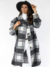 Load image into Gallery viewer, Women’s Plaid Buttoned Shirt Jacket in 7 Colors S-2XL