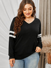 Load image into Gallery viewer, Women’s V-Neck Long Sleeve Top in 3 Colors XL-5XL - Wazzi&#39;s Wear