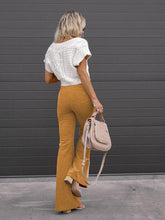 Load image into Gallery viewer, Women’s Solid Bellbottom Corduroy Pants in 6 Colors Waist S-XXL