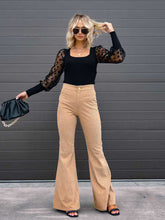 Load image into Gallery viewer, Women’s Solid Bellbottom Corduroy Pants in 6 Colors Waist 28-36