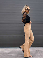 Load image into Gallery viewer, Women’s Solid Bellbottom Corduroy Pants in 6 Colors Waist 28-36