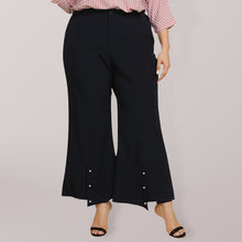 Load image into Gallery viewer, Women&#39;s Solid Plus Size Wide Leg Pants with Pockets XL-4XL