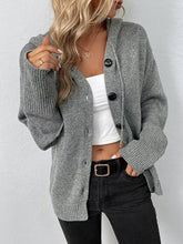 Load image into Gallery viewer, Women’s Hooded Button Front Sweater Cardigan in 3 Colors S-XL - Wazzi&#39;s Wear