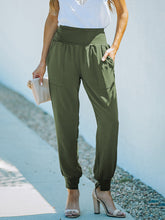 Load image into Gallery viewer, Women&#39;s Solid Relaxed Pants with Pockets and Wide Waist in 2 Colors Sizes 26-33
