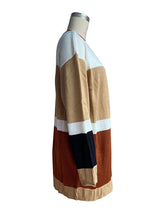 Load image into Gallery viewer, Women&#39;s Cable Knit Color Block Cardigan
