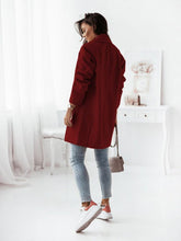 Load image into Gallery viewer, Women&#39;s Double-Breasted Solid Wool Coat in 4 Colors S-1X