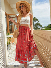 Load image into Gallery viewer, Women&#39;s Bohemian Print Tiered Maxi Skirt in 4 Colors S-1X - Wazzi&#39;s Wear