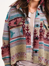 Load image into Gallery viewer, Women&#39;s Ethnic Geometric Long Sleeve Wool Jacket in 6 Colors S-XL - Wazzi&#39;s Wear