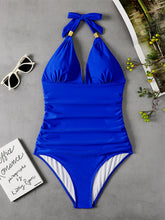 Load image into Gallery viewer, Women&#39;s Halter One-piece Swimsuit in 11 Colors Sizes S-XL