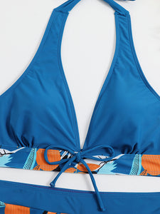 Women's High Waist Boxer Tropical Print Bikini in 2 Colors S-XL
