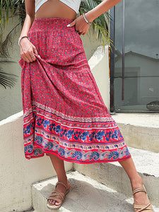Women's Boho Maxi Skirt Sizes 4-10