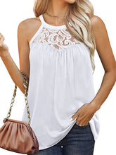 Load image into Gallery viewer, Women&#39;s Solid Tank Top with Lace in 4 Colors Sizes 4-22