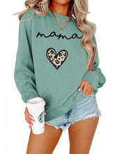 Load image into Gallery viewer, Women&#39;s Mama Long Sleeve Crewneck Sweatshirt in 6 Colors S-XL - Wazzi&#39;s Wear