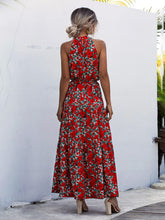Load image into Gallery viewer, Women&#39;s Floral Halter Neck Maxi Dress in 5 Colors S-XL