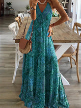 Load image into Gallery viewer, Women&#39;s Bohemian Print Maxi Dress in 6 Colors Sizes 2-14