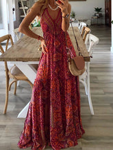 Load image into Gallery viewer, Women&#39;s Bohemian Print Maxi Dress in 6 Colors Sizes 2-14