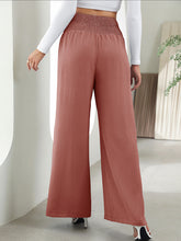 Load image into Gallery viewer, Women&#39;s High Waist Wide Leg Pants with Button Detail in 3 Colors Sizes 4-12 - Wazzi&#39;s Wear