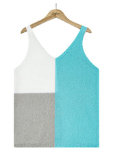 Load image into Gallery viewer, Women&#39;s Color Block Knit Tank Top in 5 Colors Sizes 4-10