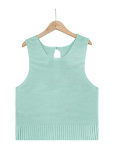 Women's Solid Knit Tank Top in 5 Colors S-XL