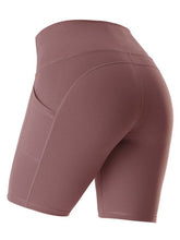 Load image into Gallery viewer, Women&#39;s Solid High Waist Bike Shorts with Pocket in 5 Colors Sizes 2-16