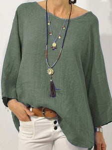 Women's Solid Long Sleeve Tunic in 6 Colors Sizes 4-16 - Wazzi's Wear