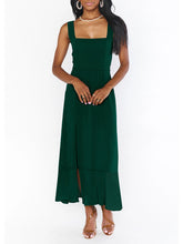Load image into Gallery viewer, Women&#39;s Solid Sleeveless Midi Dress with Leg Slit in 10 Colors S-XL
