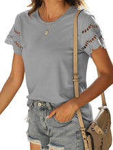 Load image into Gallery viewer, Women&#39;s Solid Color Lace Sleeve Knit Top in 6 Colors Sizes 2-20