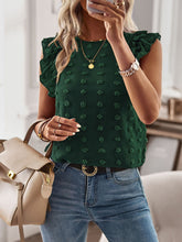 Load image into Gallery viewer, Women&#39;s Ruffled Sleeveless Dot Top in 3 Colors S-XL - Wazzi&#39;s Wear