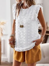 Load image into Gallery viewer, Women&#39;s Ruffled Sleeveless Dot Top in 3 Colors S-XL - Wazzi&#39;s Wear